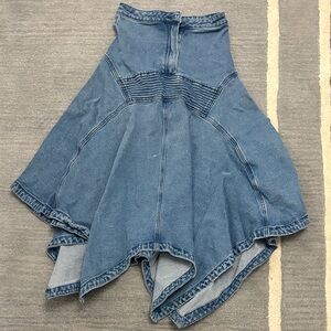 Denim Flared Women's Skirt